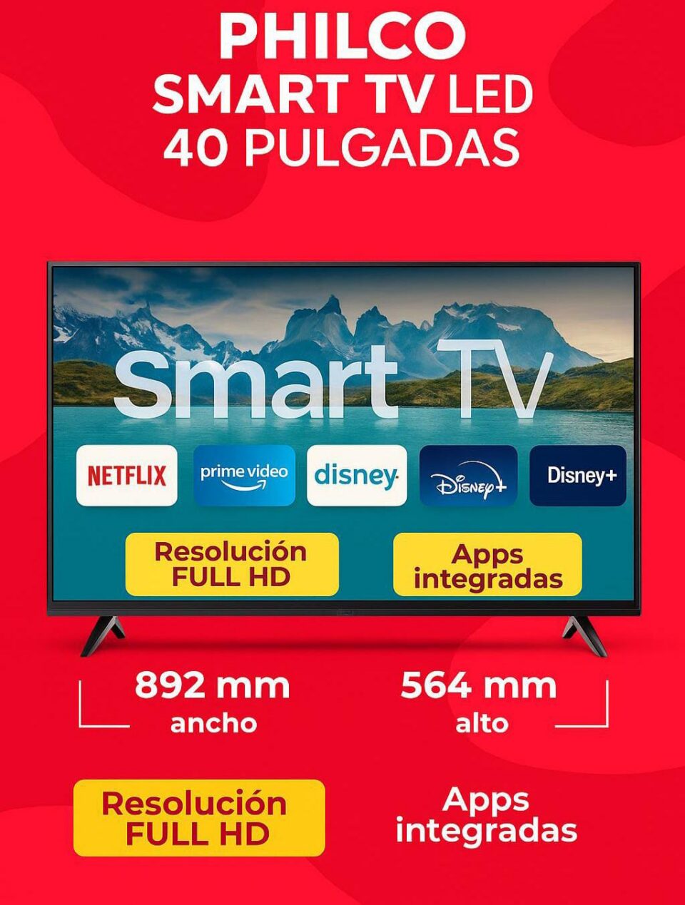 Smart TV Philco 40''