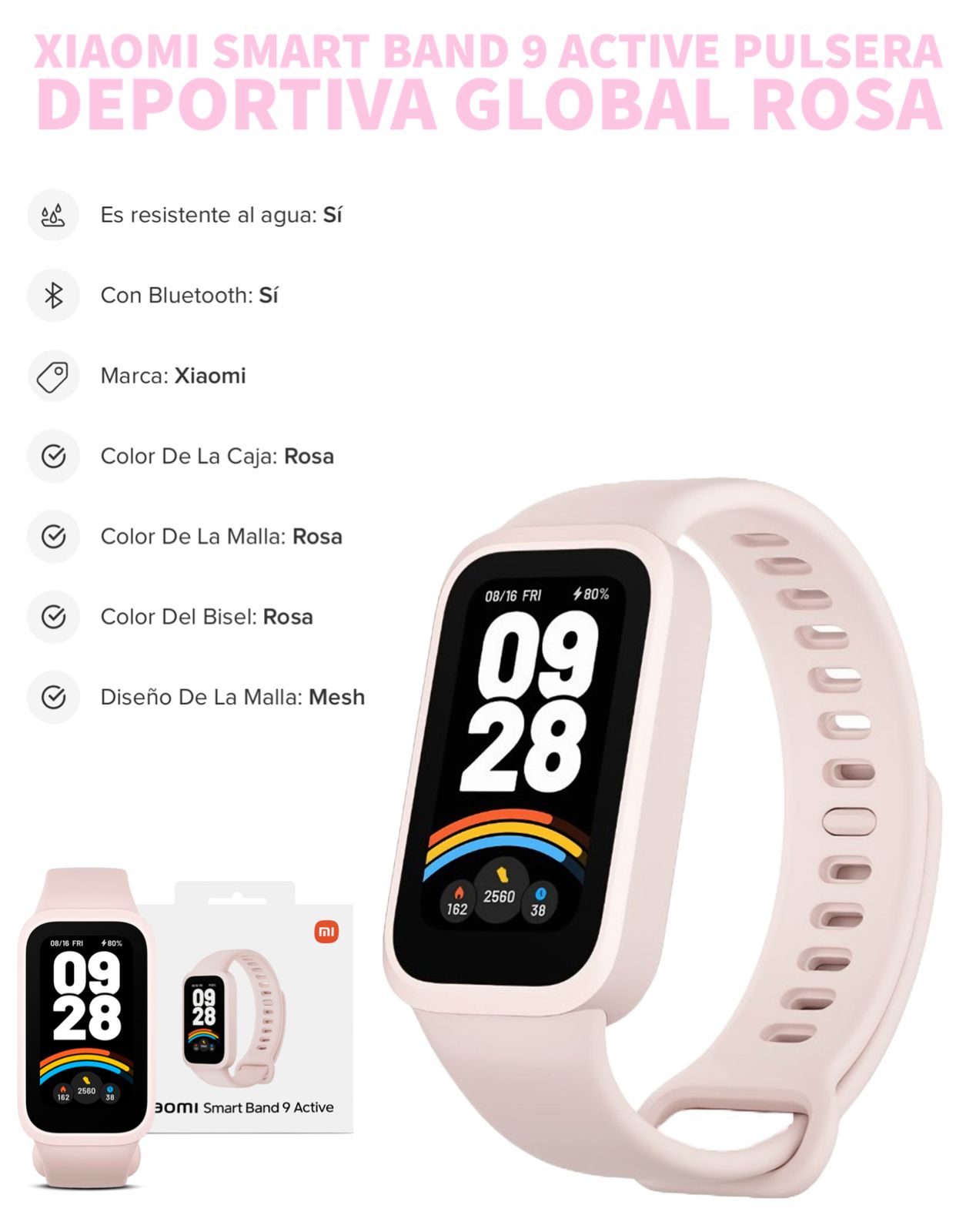 Xiaomi Smart Band 9 Active Pulsera Deportiva - Image 1